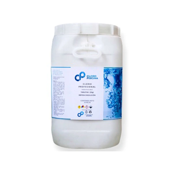 cloro profesional 25k cloro profesional al 60% tableta 25 kgs