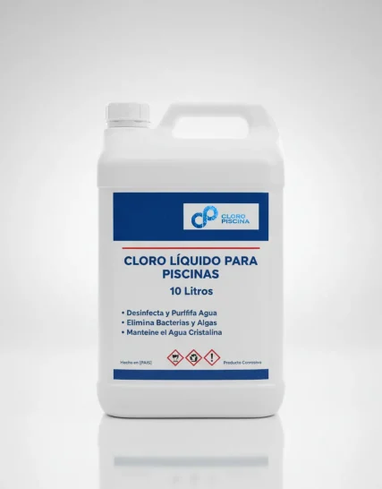 cloro liquido para piscinas 10l